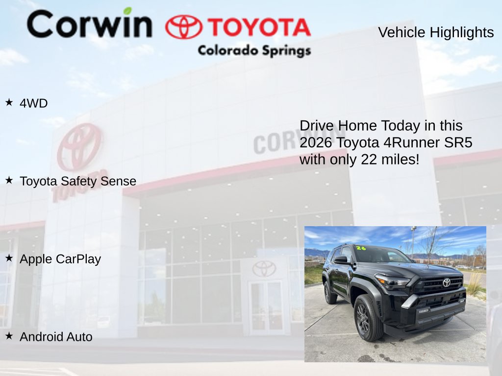 Used 2026 Toyota 4Runner SR5 AWD/4WD image 7