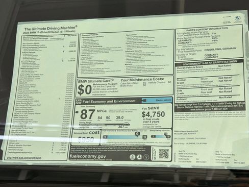 New 2025 BMW i7 eDrive50 w/ M Sport Package image 29