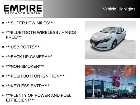 Used 2024 Nissan Leaf S FWD image 2