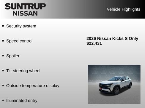Used 2026 Nissan Kicks S FWD image 38