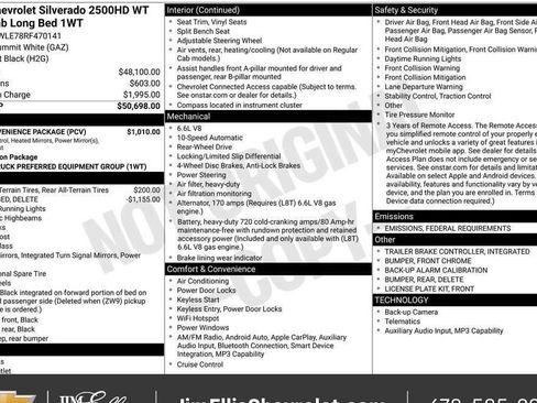New 2024 Chevrolet Silverado 2500 W/T w/ WT Convenience Package RWD image 4