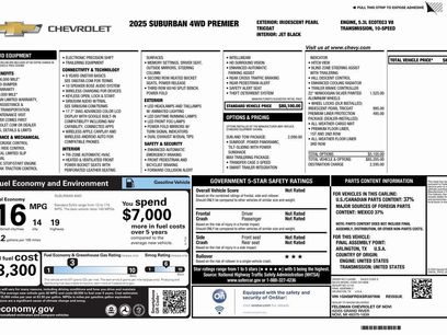 New 2025 Chevrolet Suburban Premier w/ Sun And Tow Package