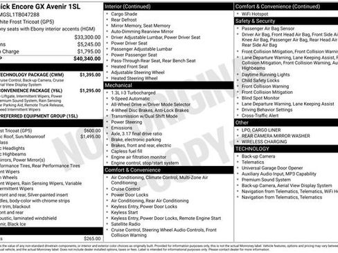 Used 2026 Buick Encore GX Avenir w/ Avenir Technology Package AWD/4WD image 19