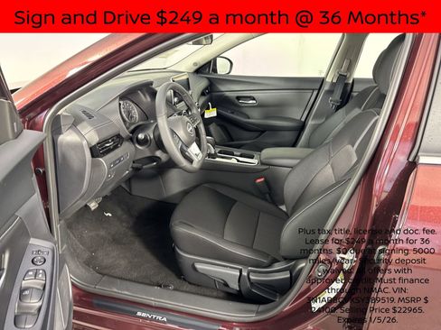 New 2025 Nissan Sentra SV w/ All-Weather Package image 5