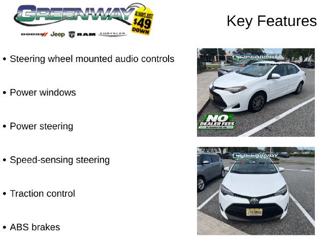 Used 2017 Toyota Corolla LE w/ Carpet Mat Package (TMS) FWD image 2