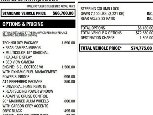 Used 2023 GMC Sierra 1500 AT4 w/ Technology Package image 2