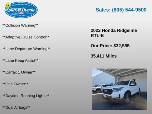 Used 2022 Honda Ridgeline RTL-E image 6