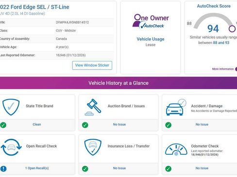 Used 2022 Ford Edge SEL w/ Convenience Package image 4