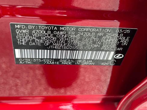 Certified 2025 Lexus IS 350 F Sport w/ Accessory Package 2 RWD image 35