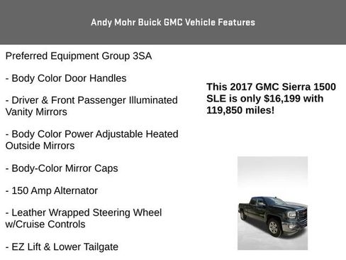 Used 2017 GMC Sierra 1500 SLE w/ SLE Value Package RWD image 12