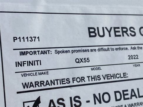 Certified 2022 INFINITI QX55 Luxe w/ Cargo Package image 37