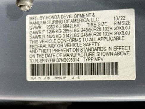 Used 2022 Honda Pilot Sport image 31