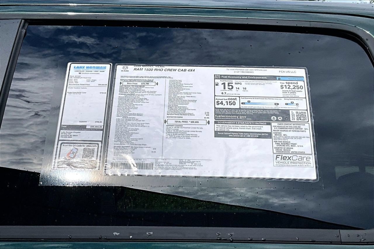 New 2026 RAM 1500 RHO w/ RHO Level 1 Equipment Group AWD/4WD image 39