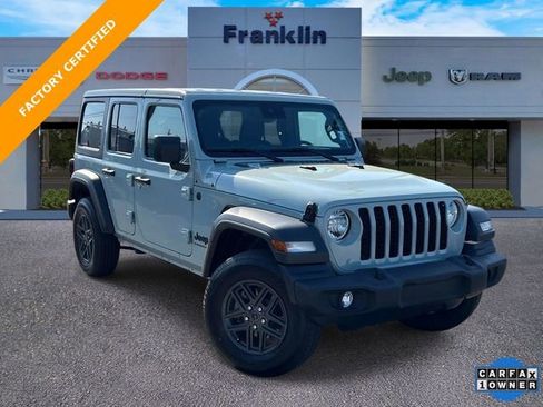 Certified 2024 Jeep Wrangler Unlimited Sport AWD/4WD image 1