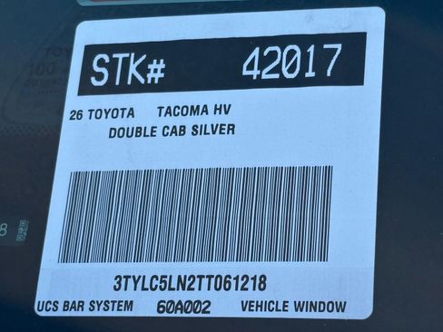 New 2026 Toyota Tacoma Limited image 28