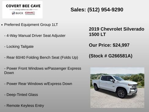 Used 2019 Chevrolet Silverado 1500 LT w/ Texas Edition AWD/4WD image 6