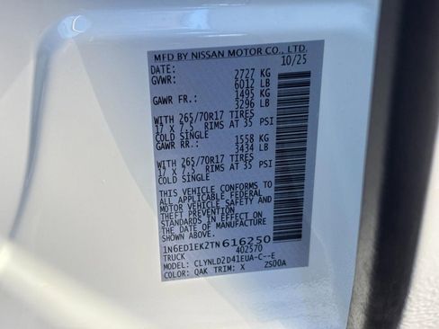 New 2026 Nissan Frontier PRO-4X w/ Pro-4x Convenience Package image 20