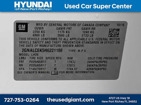 Used 2017 Chevrolet Equinox LT w/ Convenience Package FWD image 33