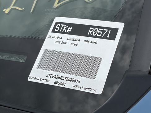 Certified 2026 Toyota 4Runner SR5 AWD/4WD image 10