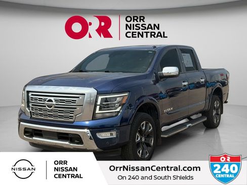 Used 2021 Nissan Titan Platinum Reserve w/ Moonroof Package AWD/4WD image 1