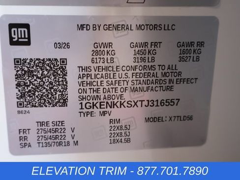 New 2026 GMC Acadia Elevation w/ Black Edition FWD image 30