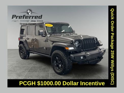 Used 2021 Jeep Wrangler Unlimited Sport image 1