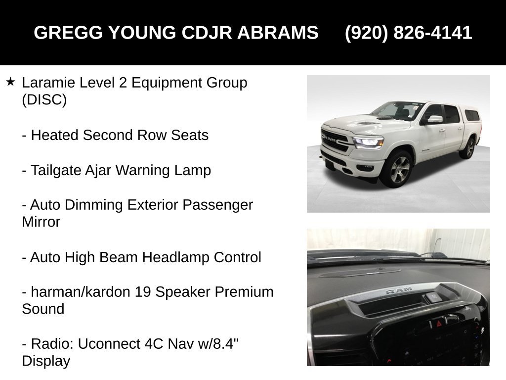 Used 2021 RAM 1500 Laramie w/ Sport Appearance Package AWD/4WD image 13