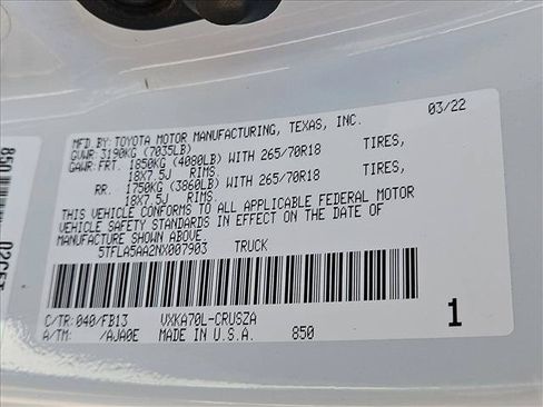 Used 2022 Toyota Tundra SR5 w/ SR5 Convenience Package RWD image 26