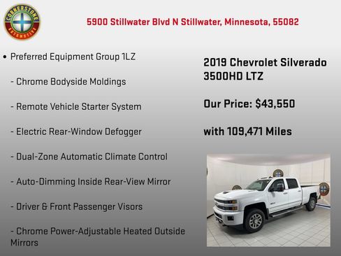 Used 2019 Chevrolet Silverado 3500 LTZ w/ Duramax Plus Package AWD/4WD image 10