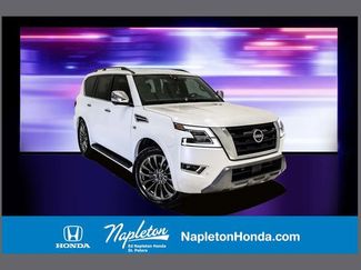 Used 2021 Nissan Armada Platinum w/ Captain's Chairs Package video 1