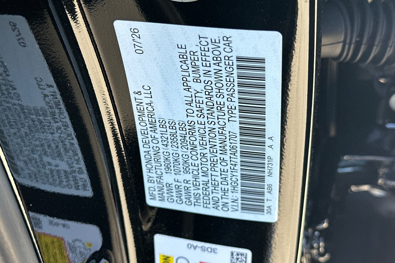 New 2026 Honda Accord SE image 31