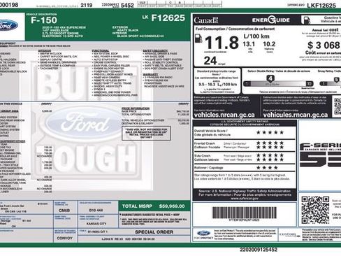 Certified 2020 Ford F150 XLT w/ Equipment Group 302A Luxury AWD/4WD image 3
