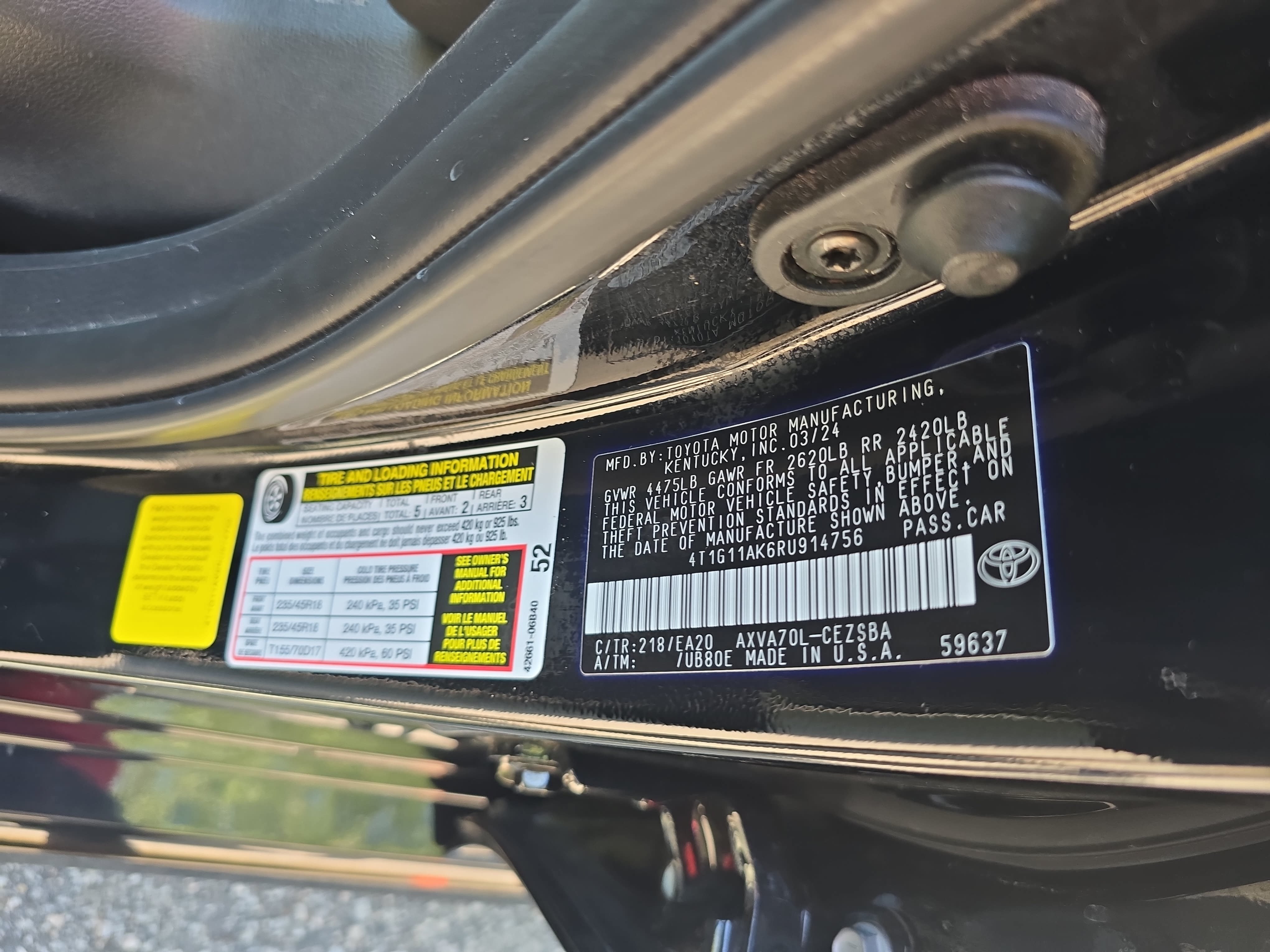 Used 2024 Toyota Camry SE FWD image 35