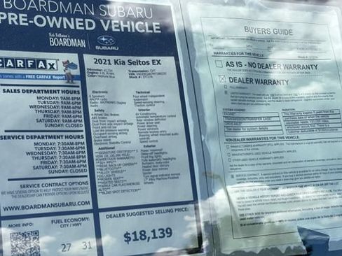 Used 2021 Kia Seltos EX AWD/4WD image 27