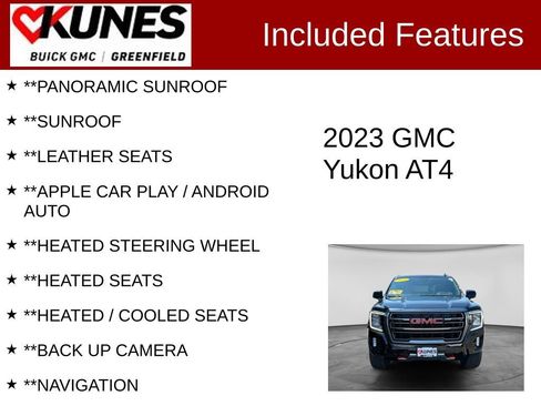 Used 2023 GMC Yukon AT4 w/ Technology Package AWD/4WD image 2