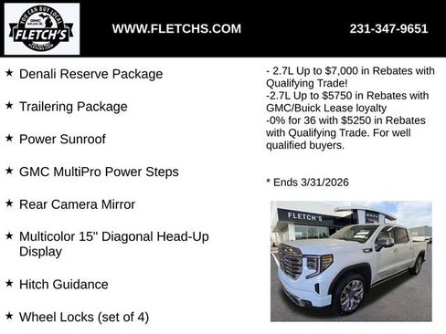 New 2026 GMC Sierra 1500 Denali w/ Denali Reserve Package AWD/4WD image 3