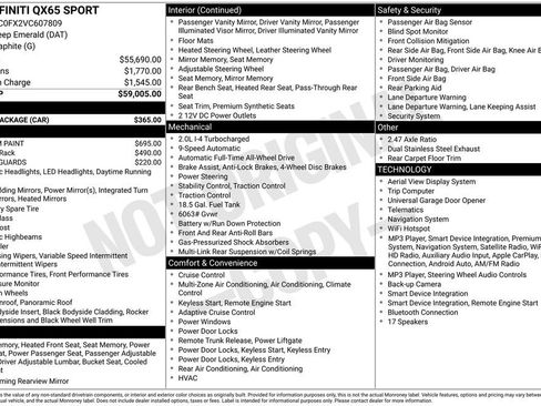 New 2027 INFINITI QX65 Sport w/ Cargo Package AWD/4WD image 9
