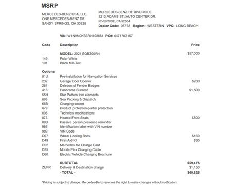Certified 2024 Mercedes-Benz EQB 300 4MATIC image 26