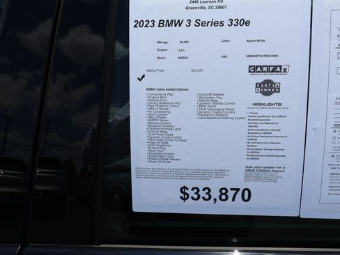 Used 2023 BMW 330e w/ Driving Assistance Package RWD image 41