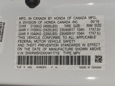 Used 2019 Honda CR-V LX image 33