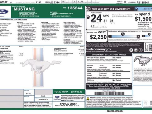 Used 2024 Ford Mustang Coupe w/ 2.3L High Performance Package RWD image 7