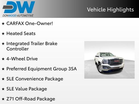 Used 2017 GMC Sierra 1500 SLE w/ SLE Value Package AWD/4WD image 3
