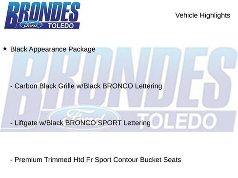Used 2025 Ford Bronco Sport Big Bend w/ Black Appearance Package AWD/4WD image 10