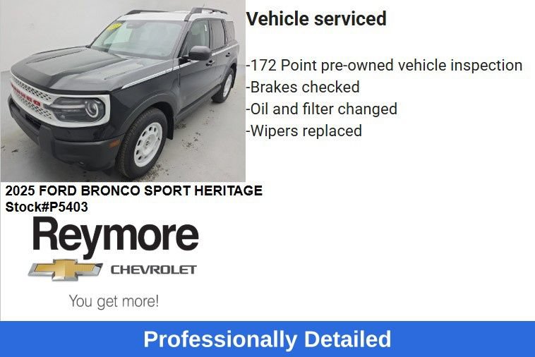 Used 2025 Ford Bronco Sport Heritage w/ Convenience Package AWD/4WD image 48