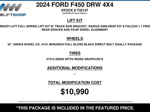 Used 2024 Ford F450 King Ranch w/ Chrome Package AWD/4WD image 2