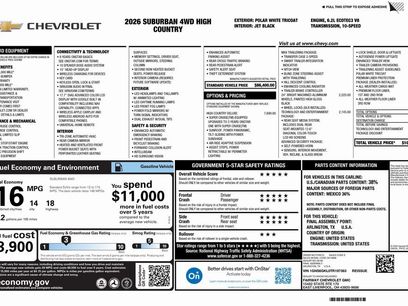 New 2026 Chevrolet Suburban High Country