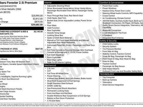 Used 2017 Subaru Forester 2.5i Premium image 38
