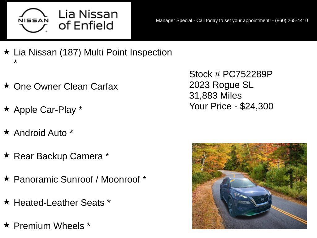 Used 2023 Nissan Rogue SL w/ SL Premium Package AWD/4WD image 10
