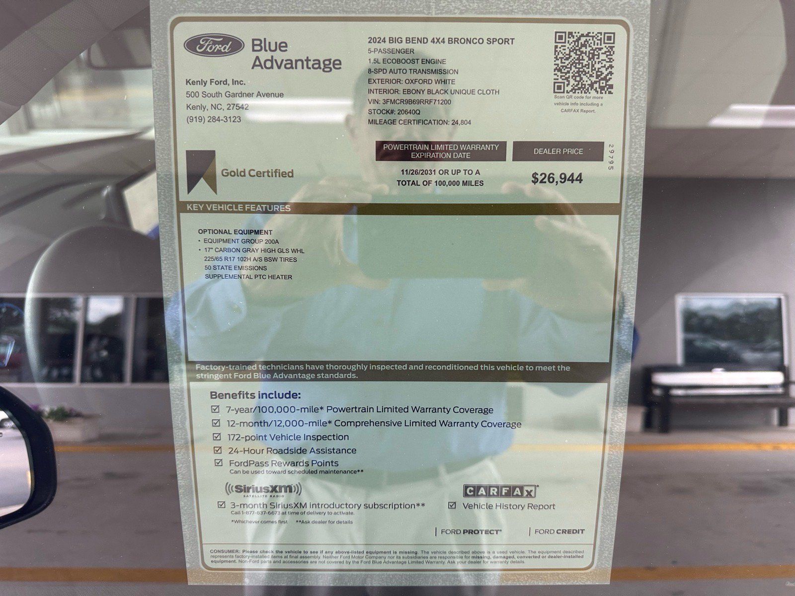 Certified 2024 Ford Bronco Sport Big Bend AWD/4WD image 5