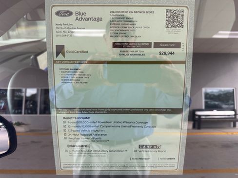 Certified 2024 Ford Bronco Sport Big Bend AWD/4WD image 5